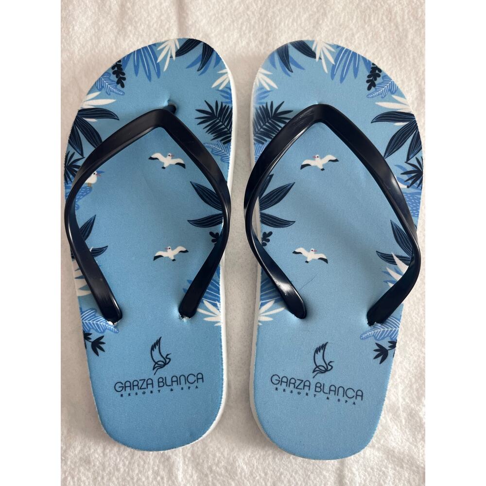Garza Blanca Resort & Spa Branded Flip Flops Women's Exclusive Gift NEW